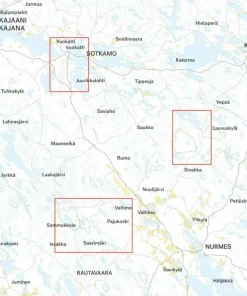 Calazo förlag Kainuu: Vuokatti, Hiidenportti & Tiilikkajärvi 1:25 000 Topographic map Online