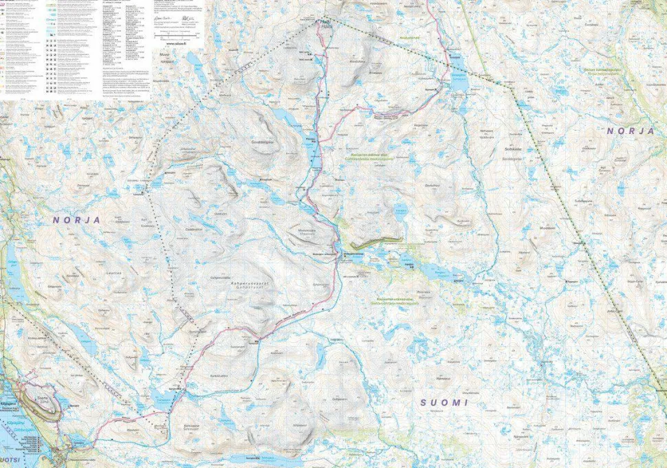 Calazo förlag Kilpisjärvi, Saana & Halti 1:50 000/1:25 000