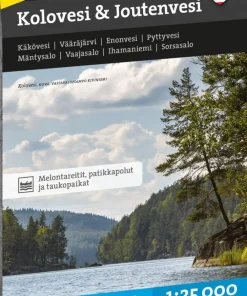 Calazo förlag Kolovesi & Joutenvesi 1:25 000 NoColour Hot