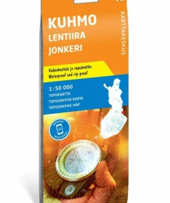 Calazo förlag Kuhmo, Lentiira & Jonkeri 1:50 000 Topographic map