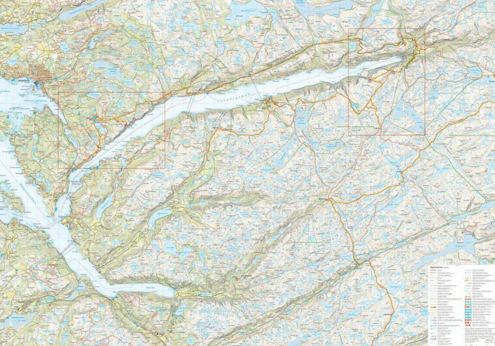 Lysefjorden, Preikestolen & Kjerag 1:50 000 Övrig Utrustning