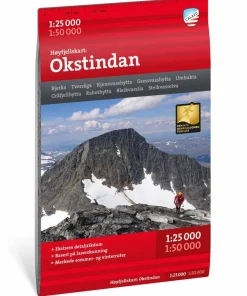 Hot Okstindan 1:25 000 Skidåkning