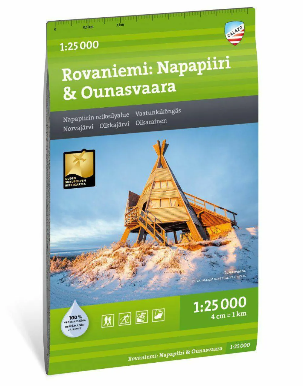 Rovaniemi: Napapiiri & Ounasvaara 1:25 000 Övrig Utrustning