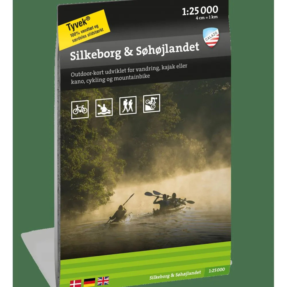 Calazo förlag Silkeborg & Søhøjlandet 1:25.000 NoColour Hot