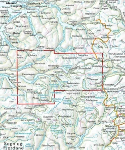 Calazo förlag Stryn 1:50 000 Hiking map New