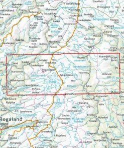 Hot Suldalsheiane Bykleheiane & Hovden 1:50 000 Övrig Utrustning