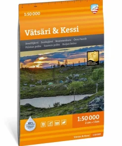 Calazo förlag Vätsäri & Kessi 1:50 000 Hiking map Outlet