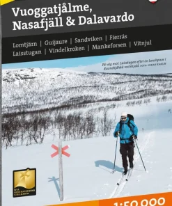 Calazo förlag Vuoggatjålme - Nasafjäll - Dalavardo 1:50 000 NoColour