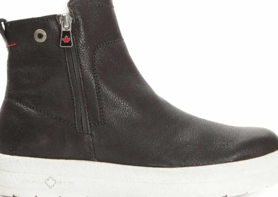 Canada Snow Women's Mount Baker Leather Boots Black