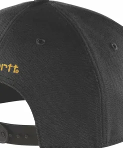 Carhartt Men's Firm Duck Flat Brim Cap Black Online