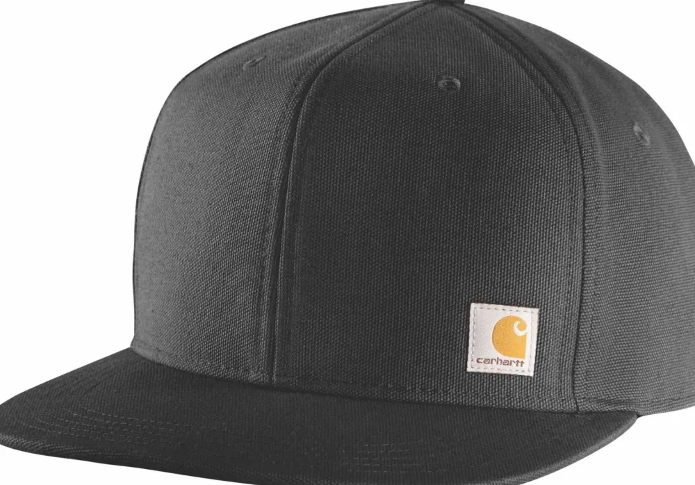 Carhartt Men's Firm Duck Flat Brim Cap Black Online