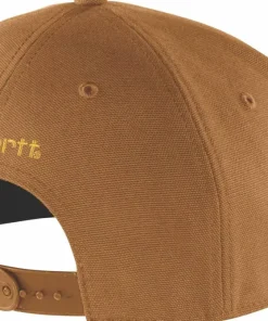 Discount Men's Firm Duck Flat Brim Cap ® Brown Huvudbonader Herr