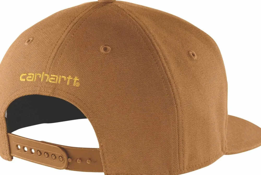 Discount Men's Firm Duck Flat Brim Cap ® Brown Huvudbonader Herr