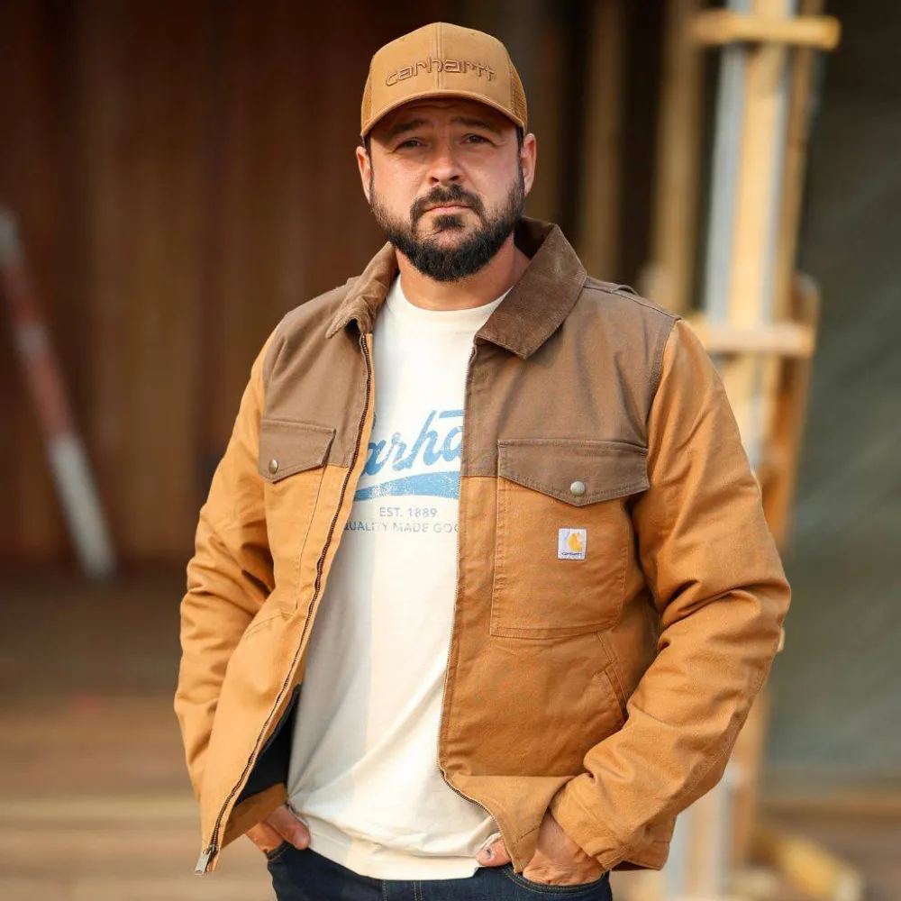 Clearance Men's Montana Duck Insulated Jacket Brown/coffee Herrjackor