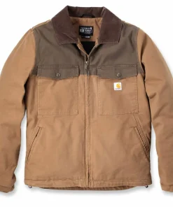 Clearance Men's Montana Duck Insulated Jacket Brown/coffee Herrjackor