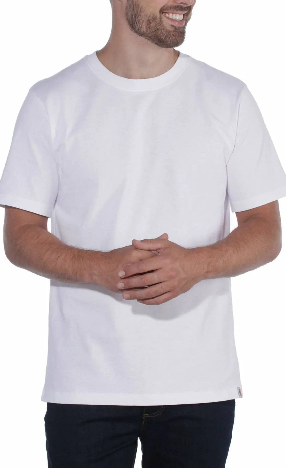 Carhartt Men's Relaxed Fit Heavyweight Short Sleeve T-Shirt White Sale