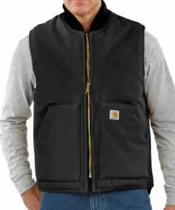 Carhartt Men's V01 Insulated Rib Collar Vest Black