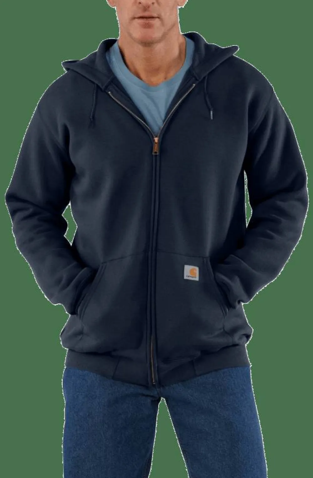 Carhartt Men's Zip Hooded Sweatshirt New Navy New