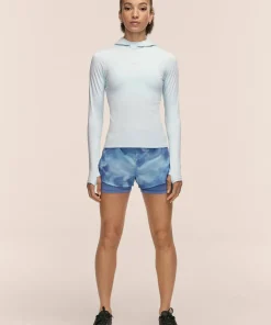 Casall Women's Breeze Printed Running Shorts Breeze Blue Shadow Online