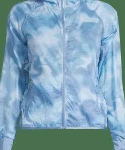 Casall Women's Breeze Printed Running Jacket Breeze Blue Shadow