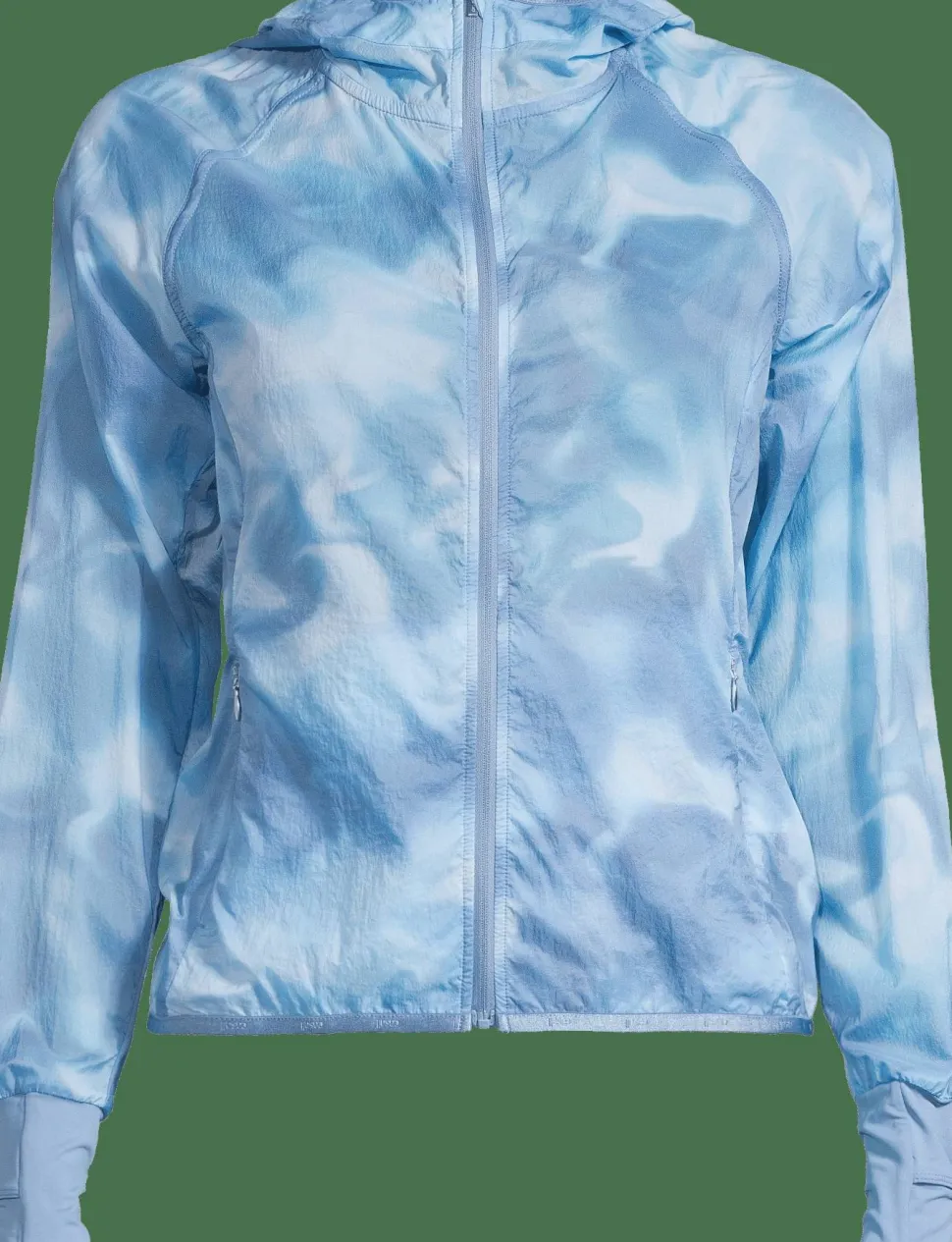 Casall Women's Breeze Printed Running Jacket Breeze Blue Shadow