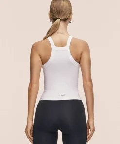 Casall Women's Defined Rib Tank White Outlet