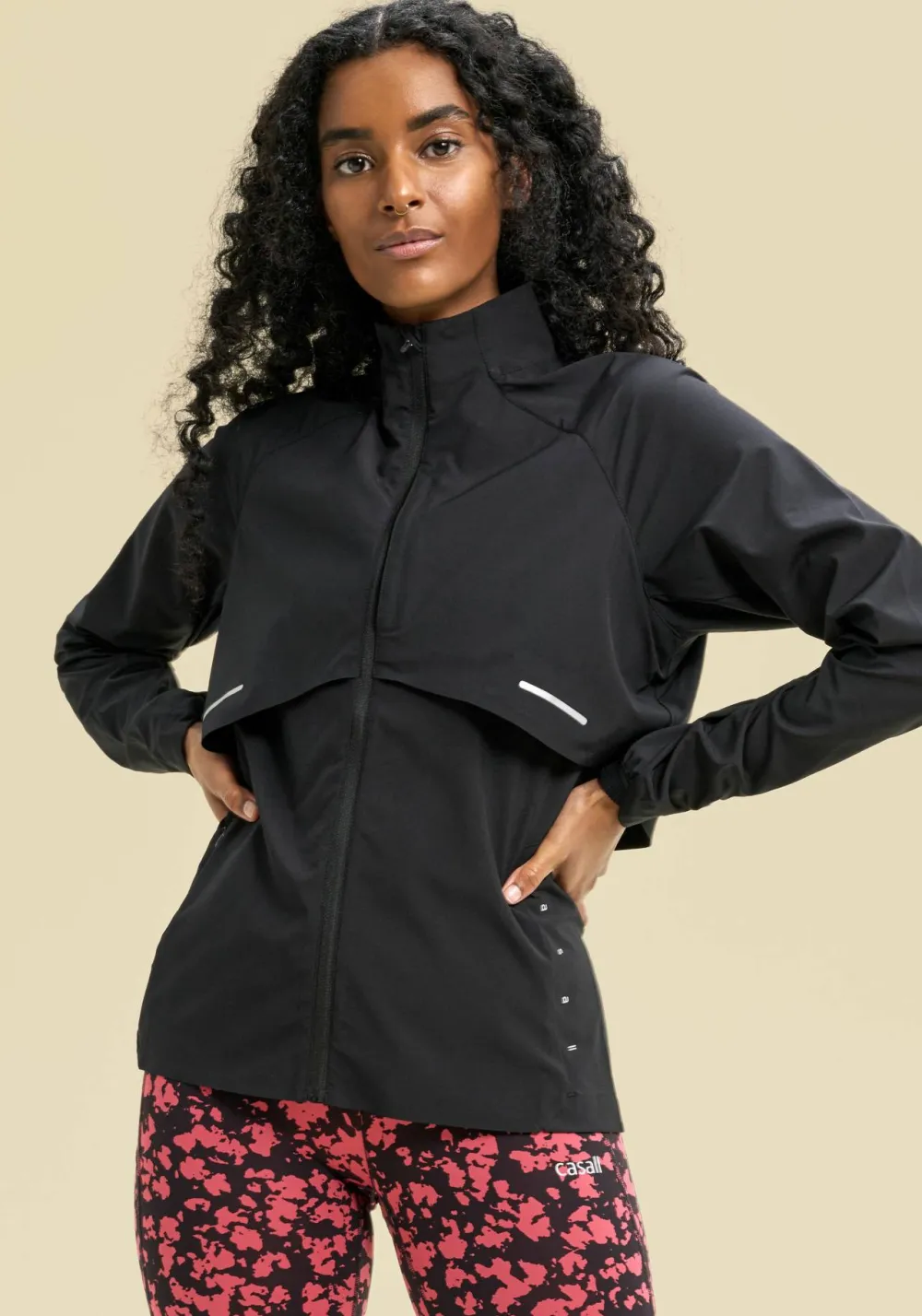Casall Women's Dynamic Windbreaker Jacket Black Discount