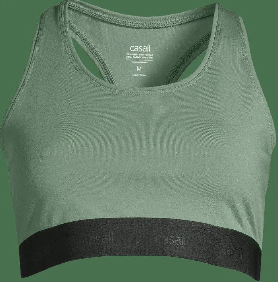 Casall Women's Graphic Sports Bra Dusty Green