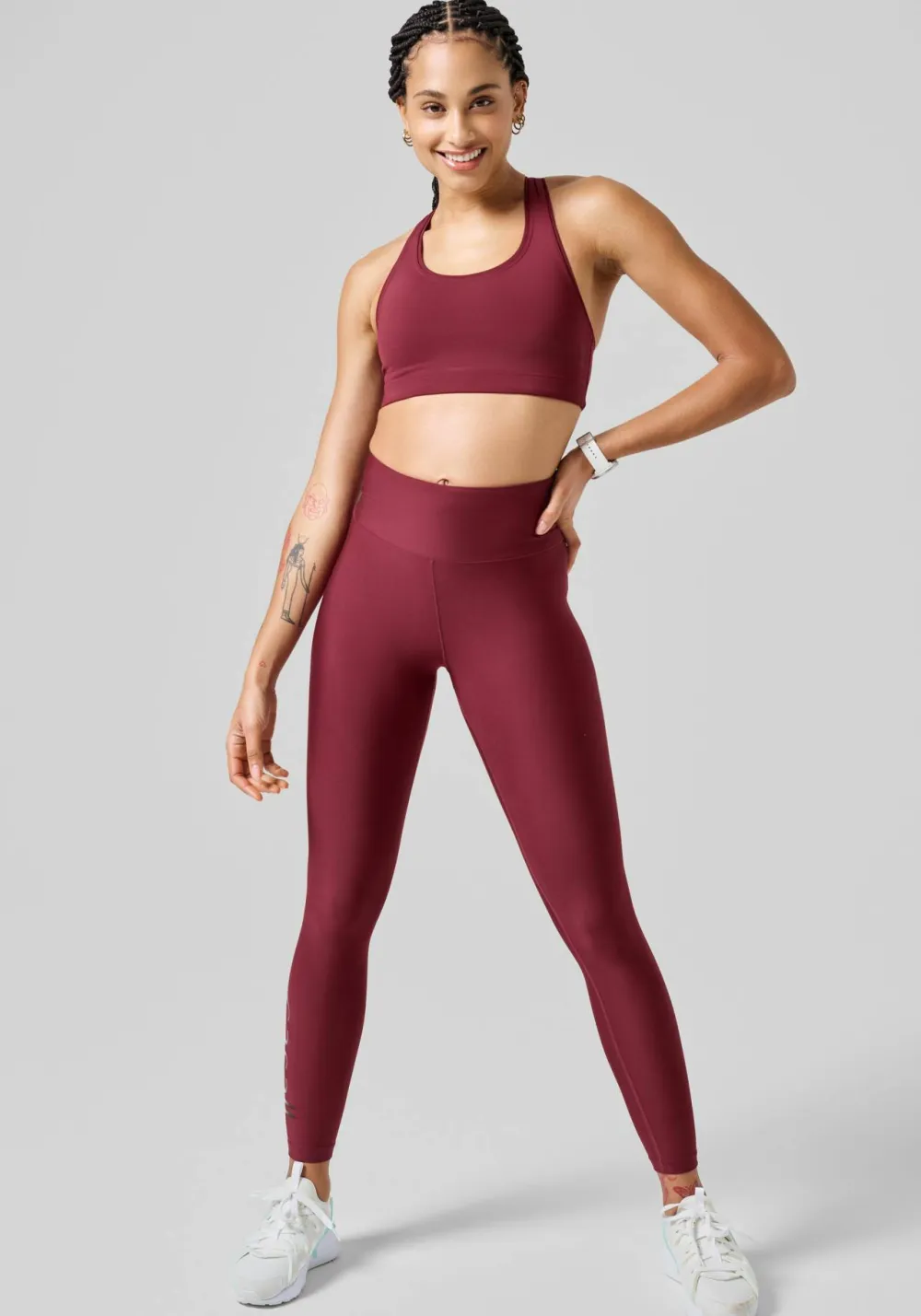 Casall Women's Graphic Sport Tights Evening Red Discount