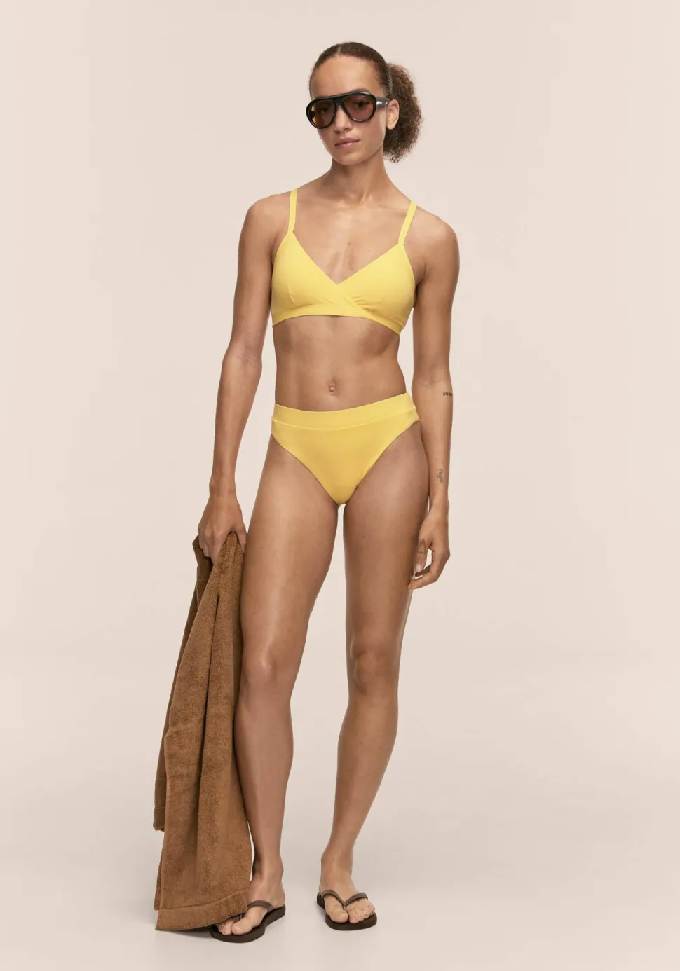 Casall Women's High Waist Bikini Brief Sunflower