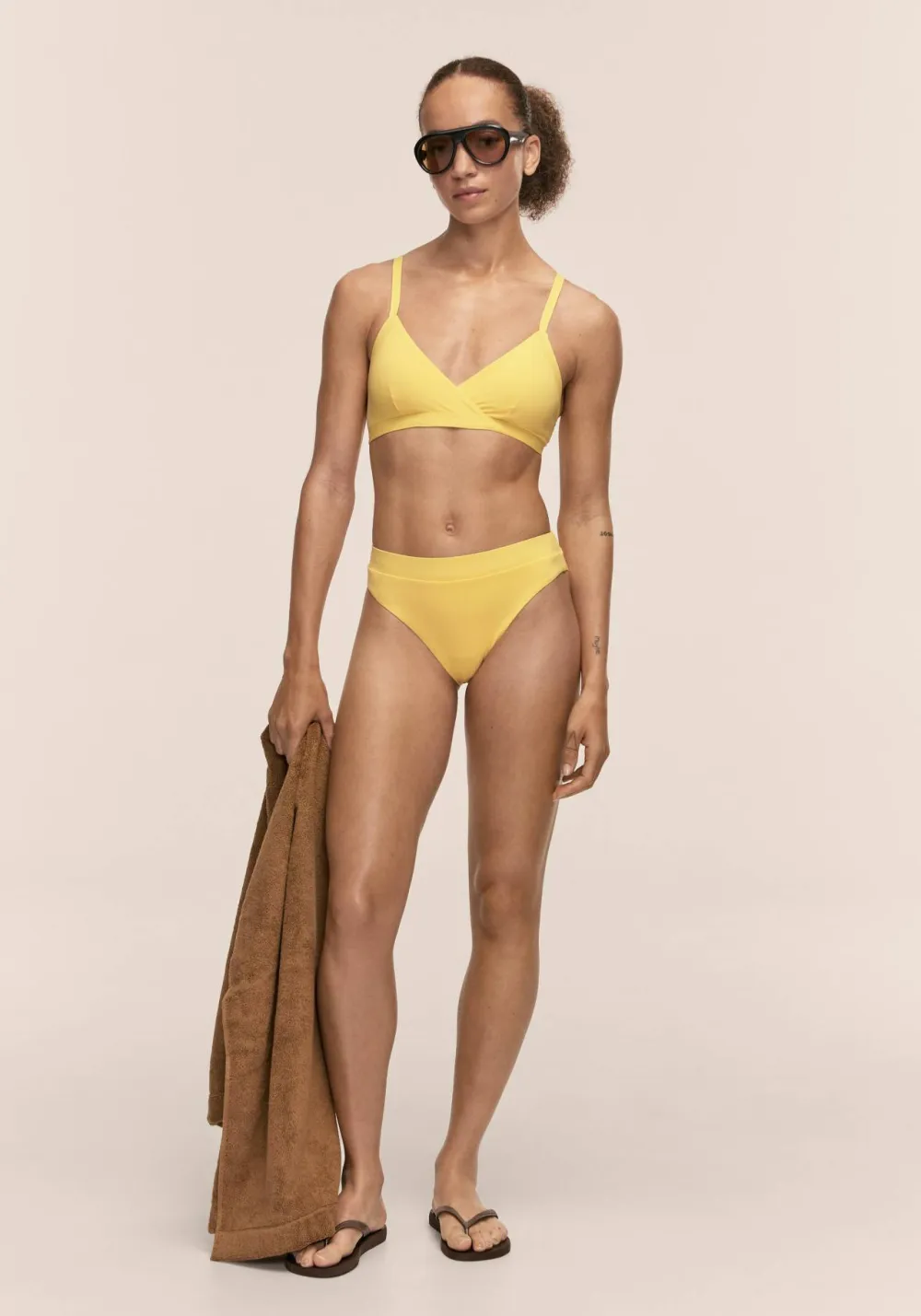 Casall Women's High Waist Bikini Brief Sunflower