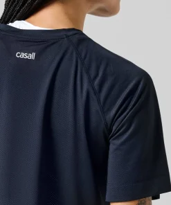 Casall Women's Laser Mesh Crop Tee Black Sale