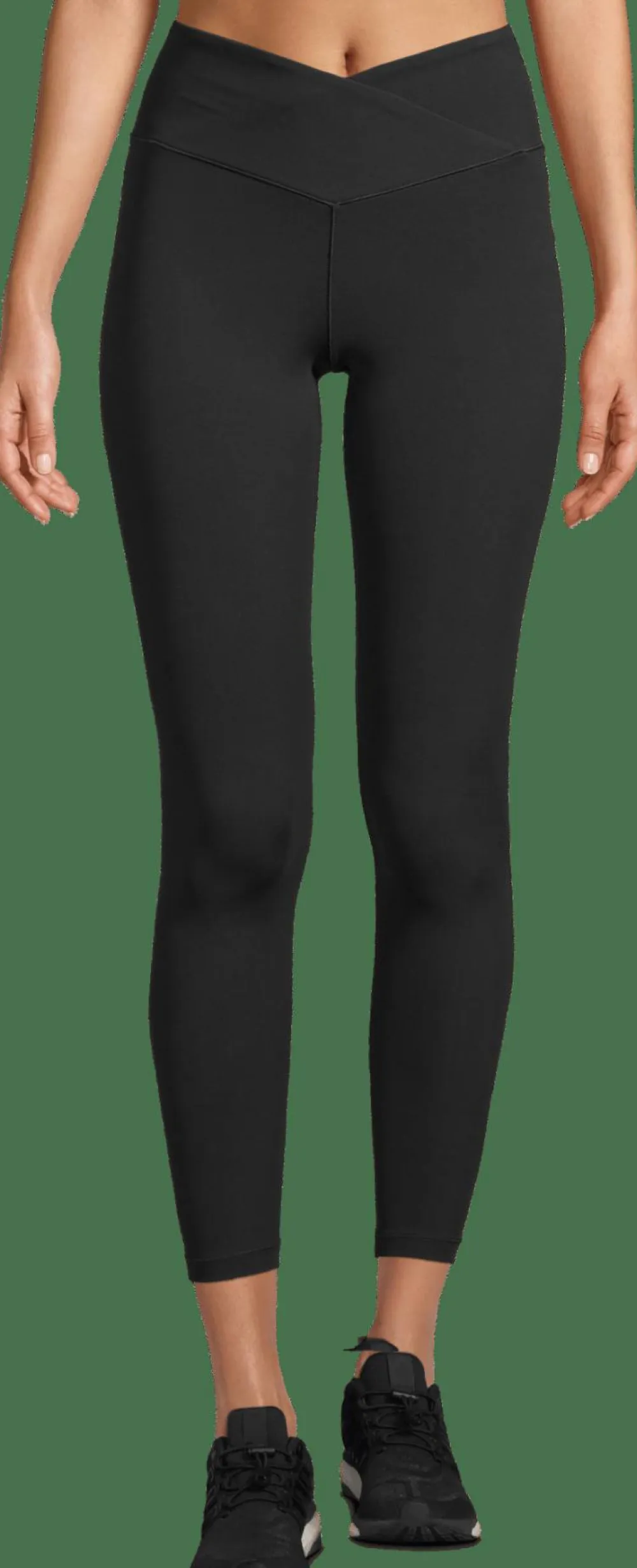Discount Women's Overlap High Waist Tights Träningskläder Dam|Yoga