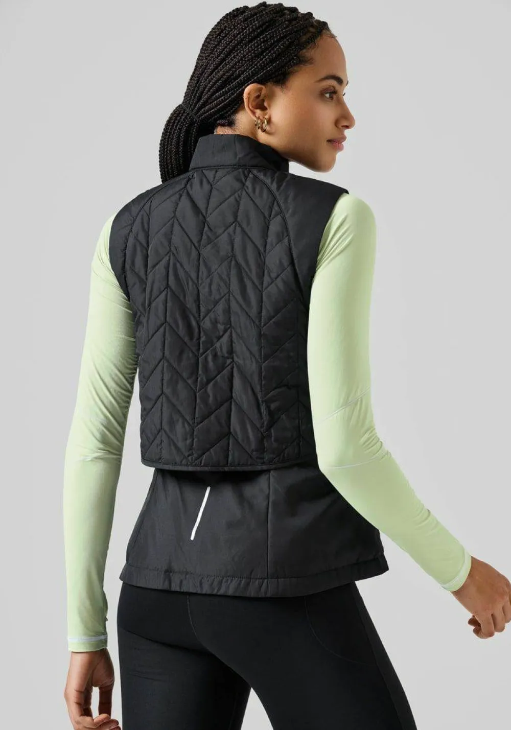 Online Women's Quilted Running Vest Västar Dam