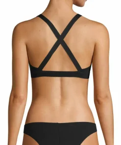 Casall Women's Scuba Zip Bikini Top Black Hot