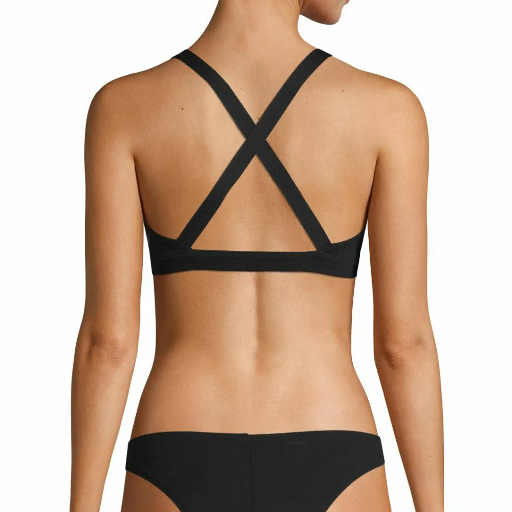 Casall Women's Scuba Zip Bikini Top Black Hot