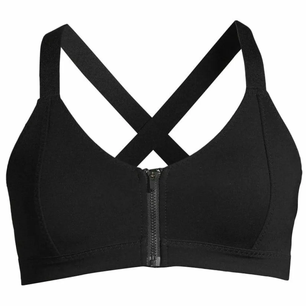 Casall Women's Scuba Zip Bikini Top Black Hot