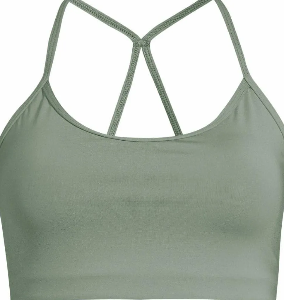 Casall Women's Sleek Strappy Sports Bra Dusty Green