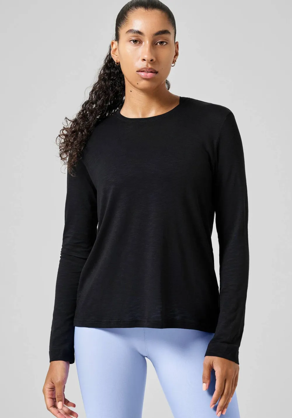 Casall Women's Soft Texture Long Sleeve Black Best