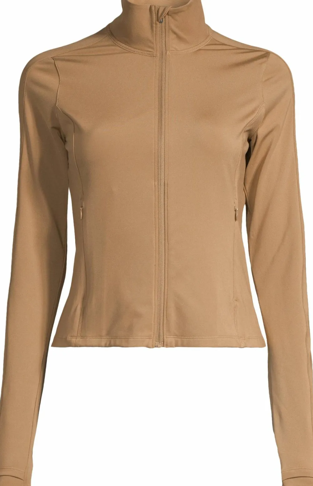 Casall Women's Soft Touch Zip Jacket Light Khaki Discount