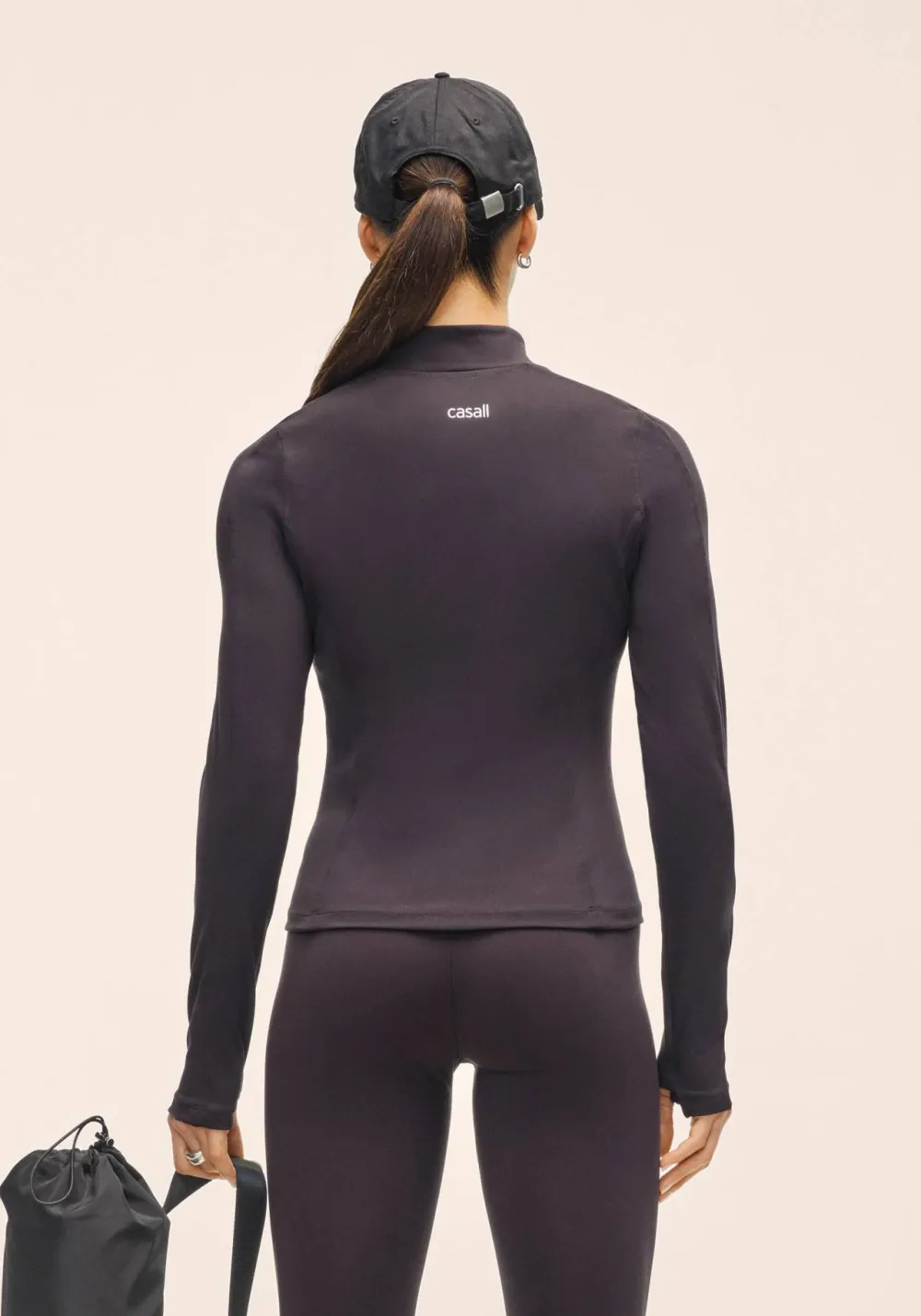 Casall Women's Soft Touch Zip Jacket Black