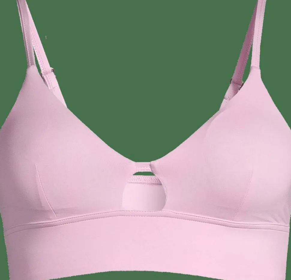 Casall Women's Triangle Cut-Out Bikini Top Clear Pink