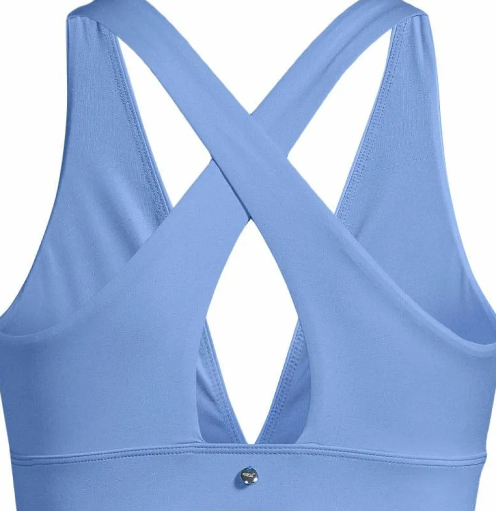 Casall Women's V-Neck Crossback Bikini Top Riviera Blue Clearance