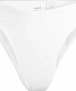 Casall Women's Waffle High Leg Bikini Bottom White Sale