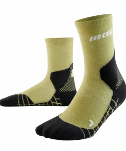 CEP Men's Hiking Light Merino Mid Cut Compression Socks Light Olive