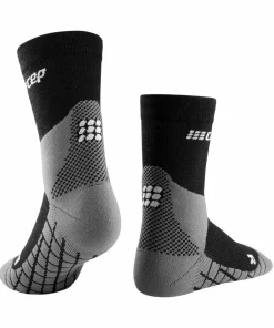 CEP Women's Hiking Light Merino Mid Cut Compression Socks Black Clearance
