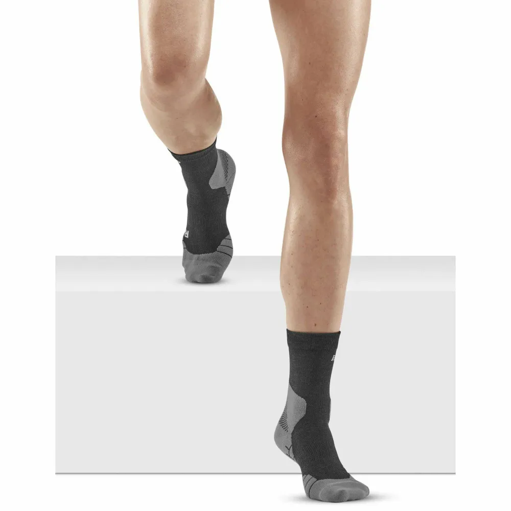 CEP Women's Hiking Light Merino Mid Cut Compression Socks Black Clearance