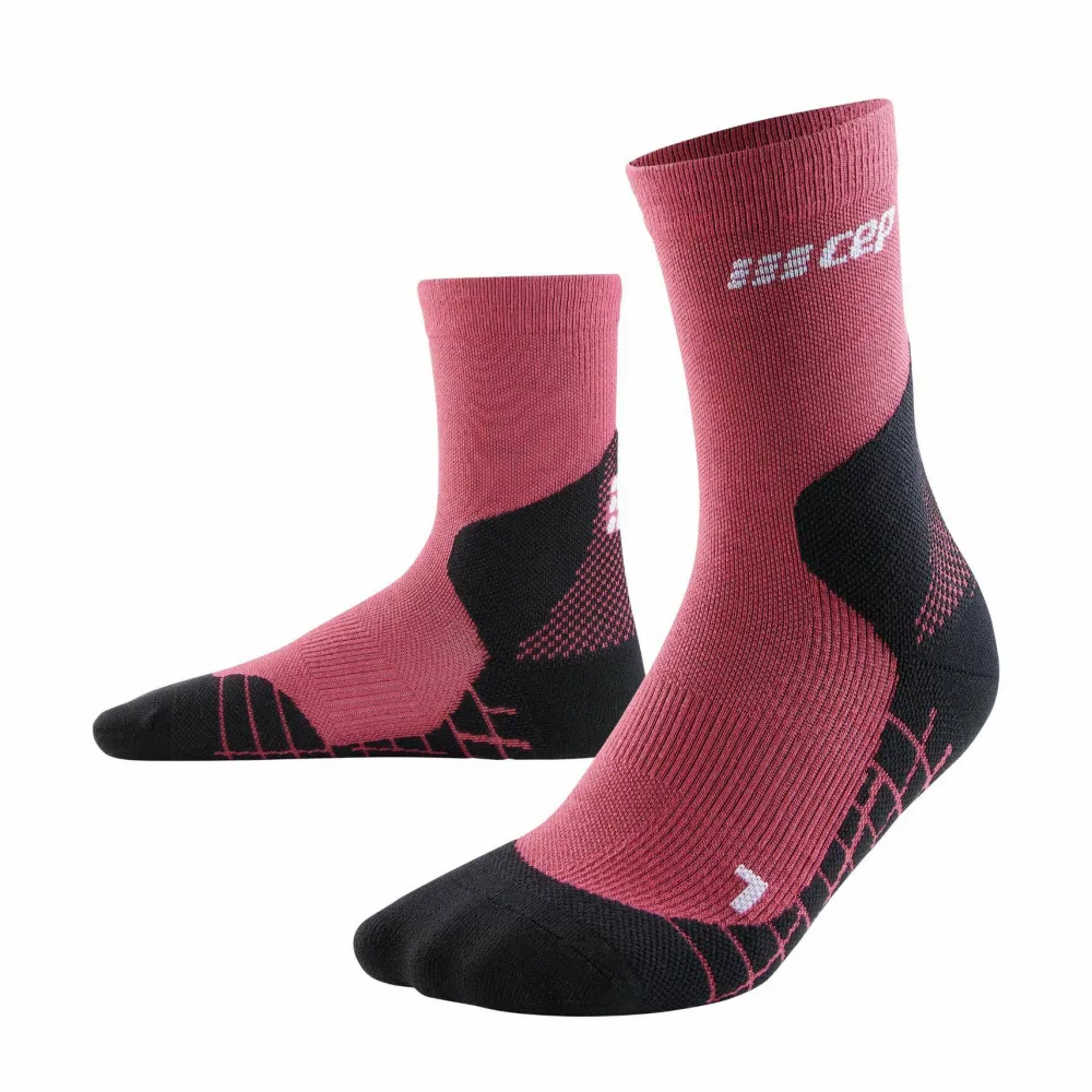 Sale Women's Hiking Light Merino Mid Cut Compression Socks Damstrumpor