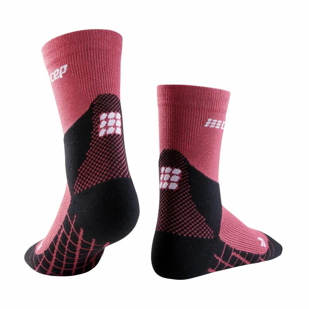 Sale Women's Hiking Light Merino Mid Cut Compression Socks Damstrumpor