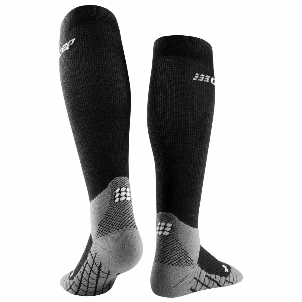 CEP Women's Hiking Light Merino Tall Compression Socks Black Clearance
